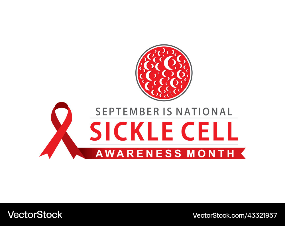 Sickle Cell Awareness Month – Royalty-Free Vector | VectorStock, image size:1000x794