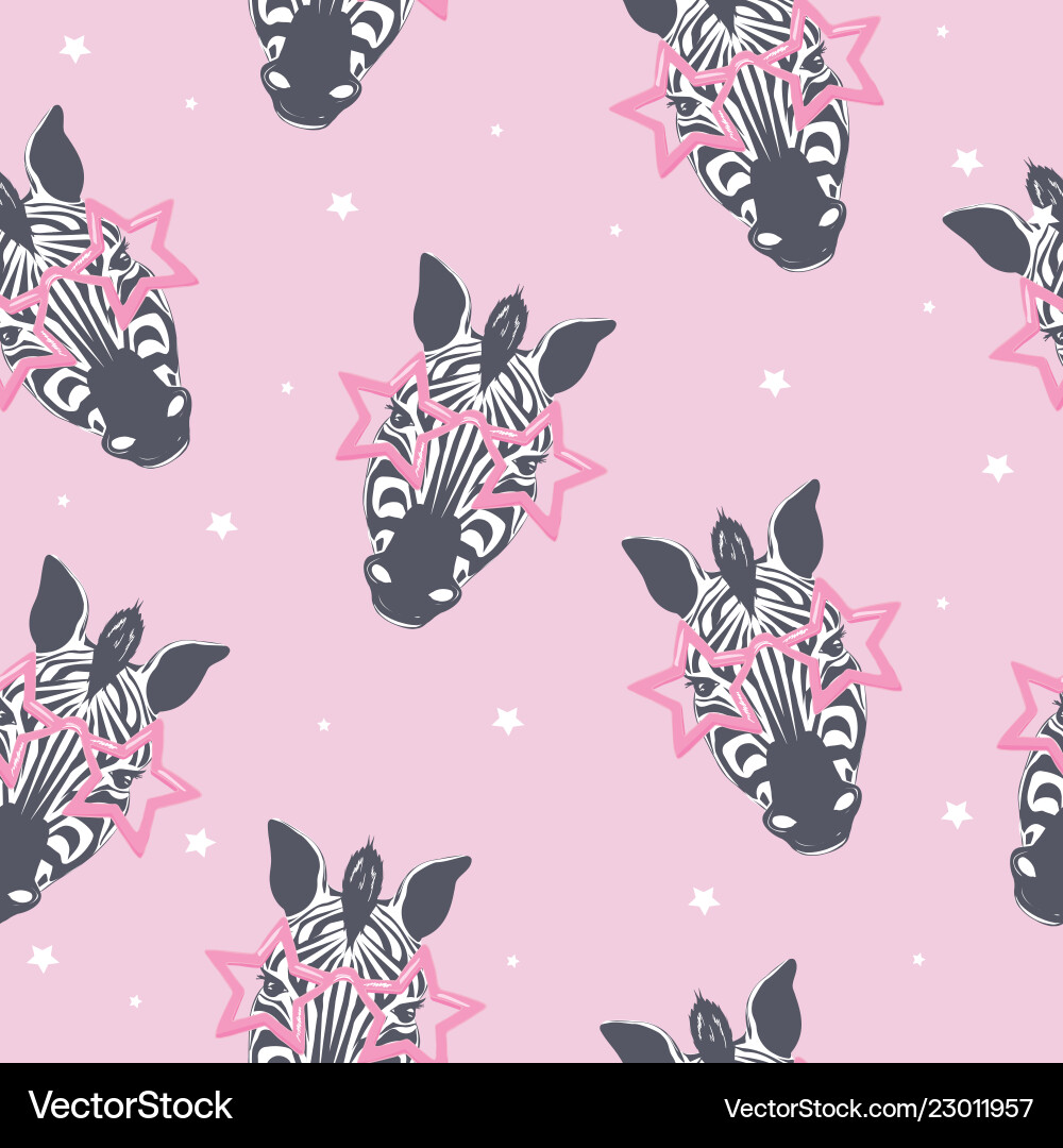 Zebra pattern kid safari print Zebra pattern kid safari print vector image