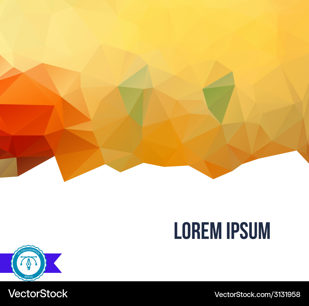 Abstract colorful triangles background vector image