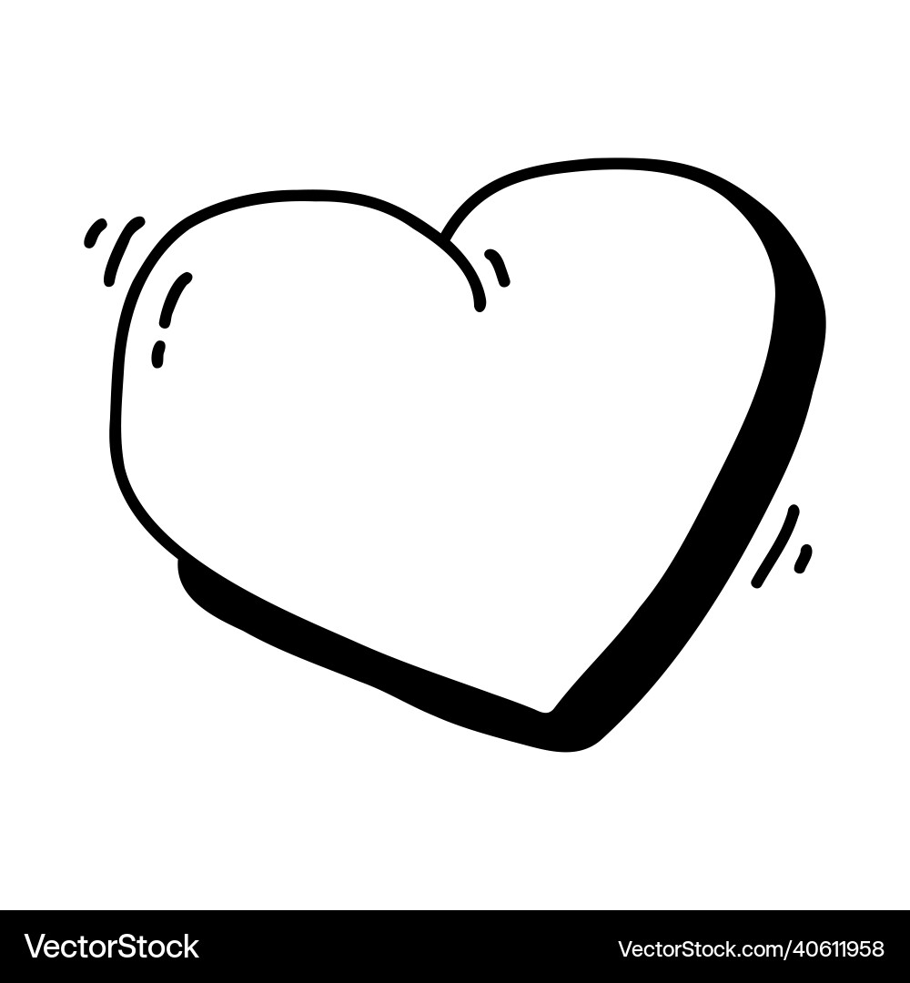 Doodle note diary notebook and paper sheet heart Doodle note diary notebook and paper sheet heart Vector Image