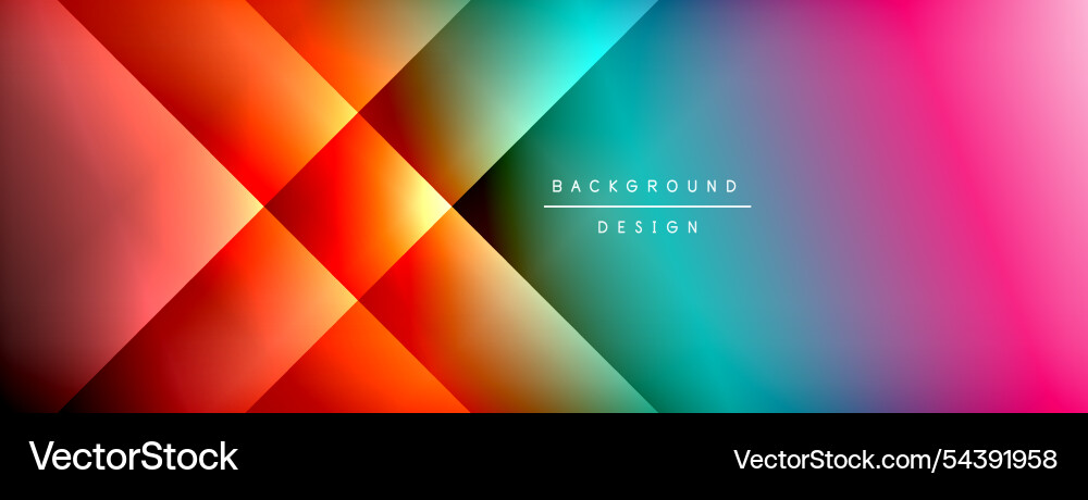 Dynamic shadow lines with gradient colors Vector Image