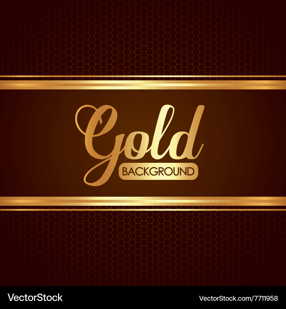 Gold background design Royalty Free Vector Image