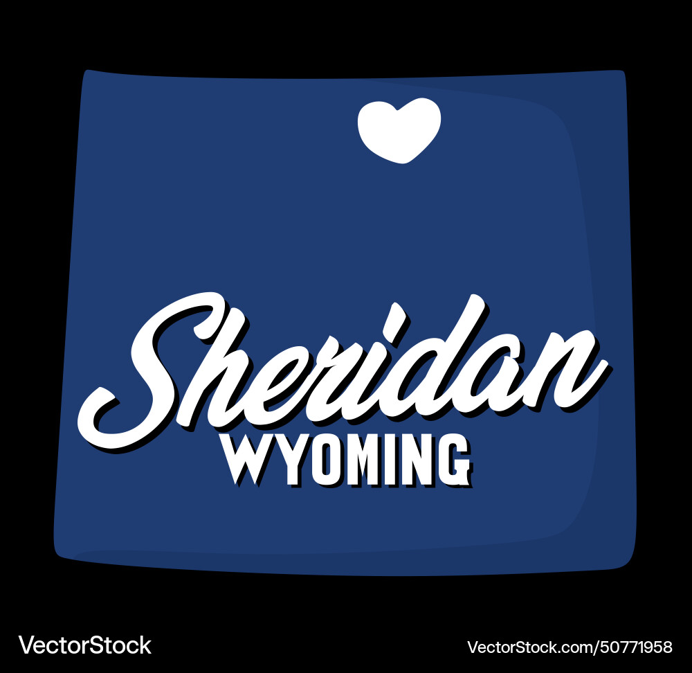 Sheridan wyoming vereinte Staaten von Amerika Sheridan wyoming vereinte Staaten von Amerika vektorbild