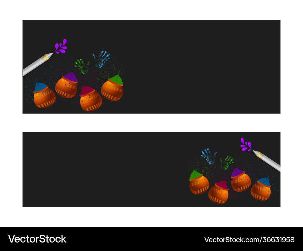 Website header or banner set with glossy clay Vector Image