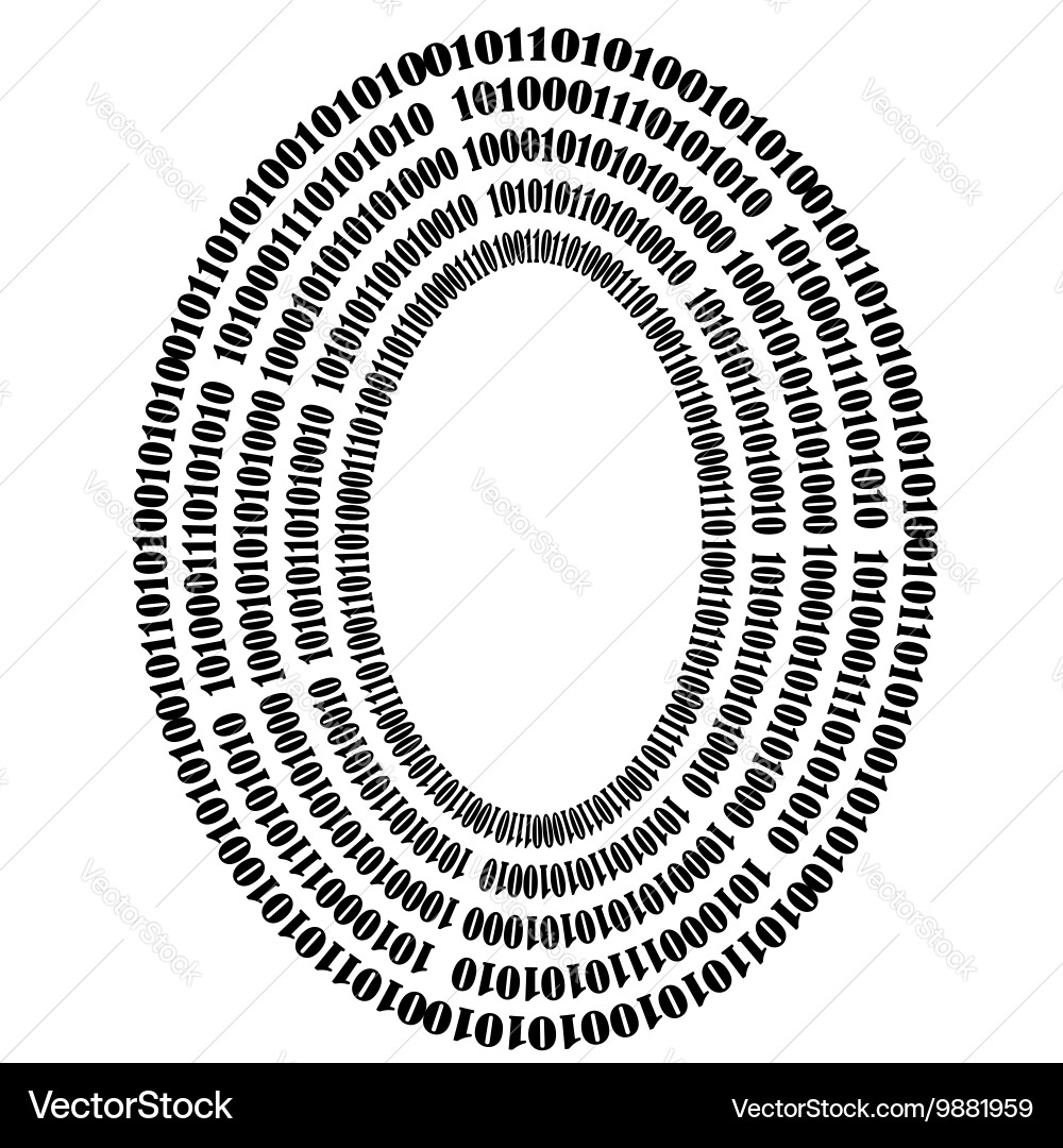 Binary code background numbers concept vector image