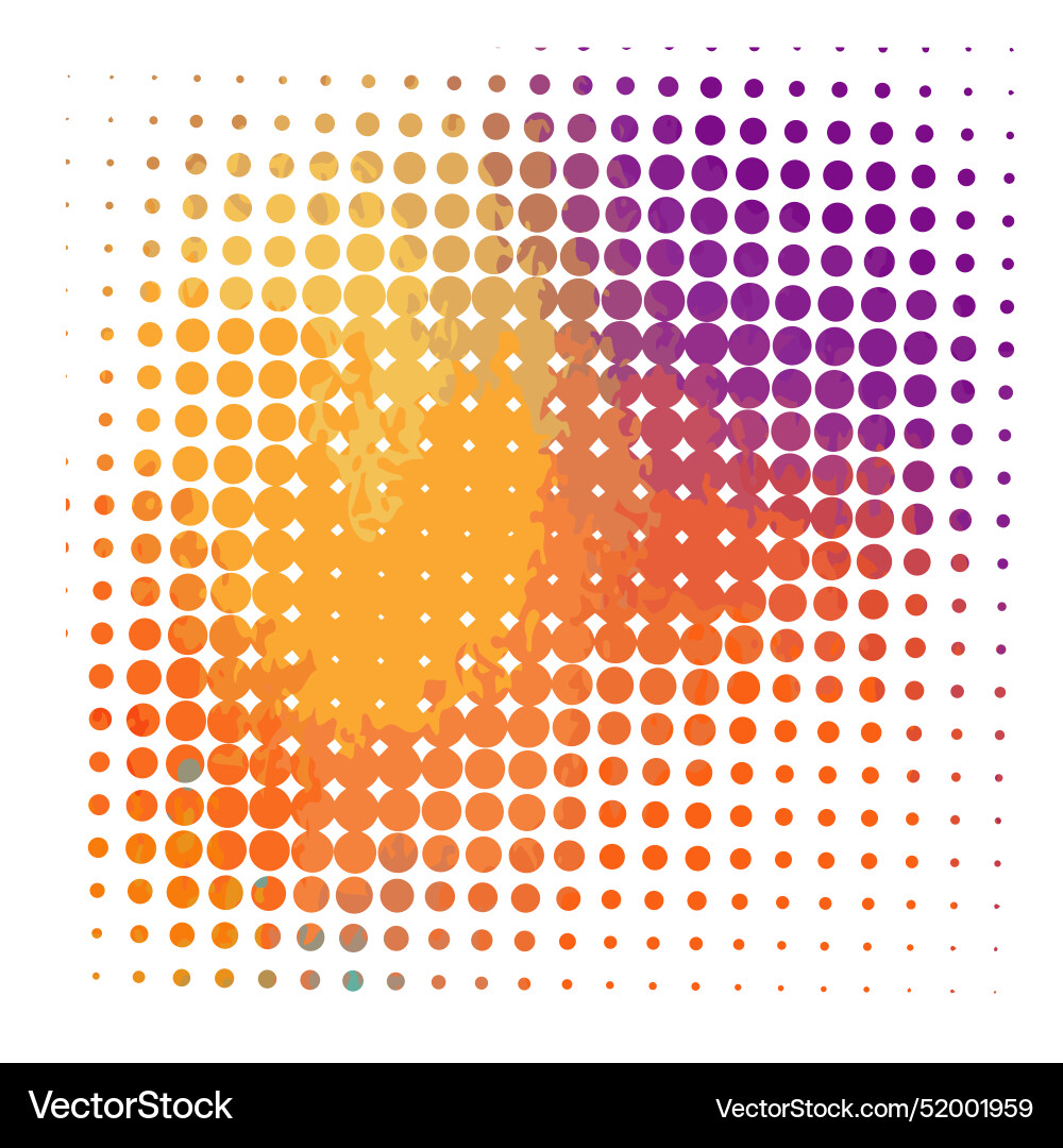 Colored abstractions with halftone dots not ai Vector Image