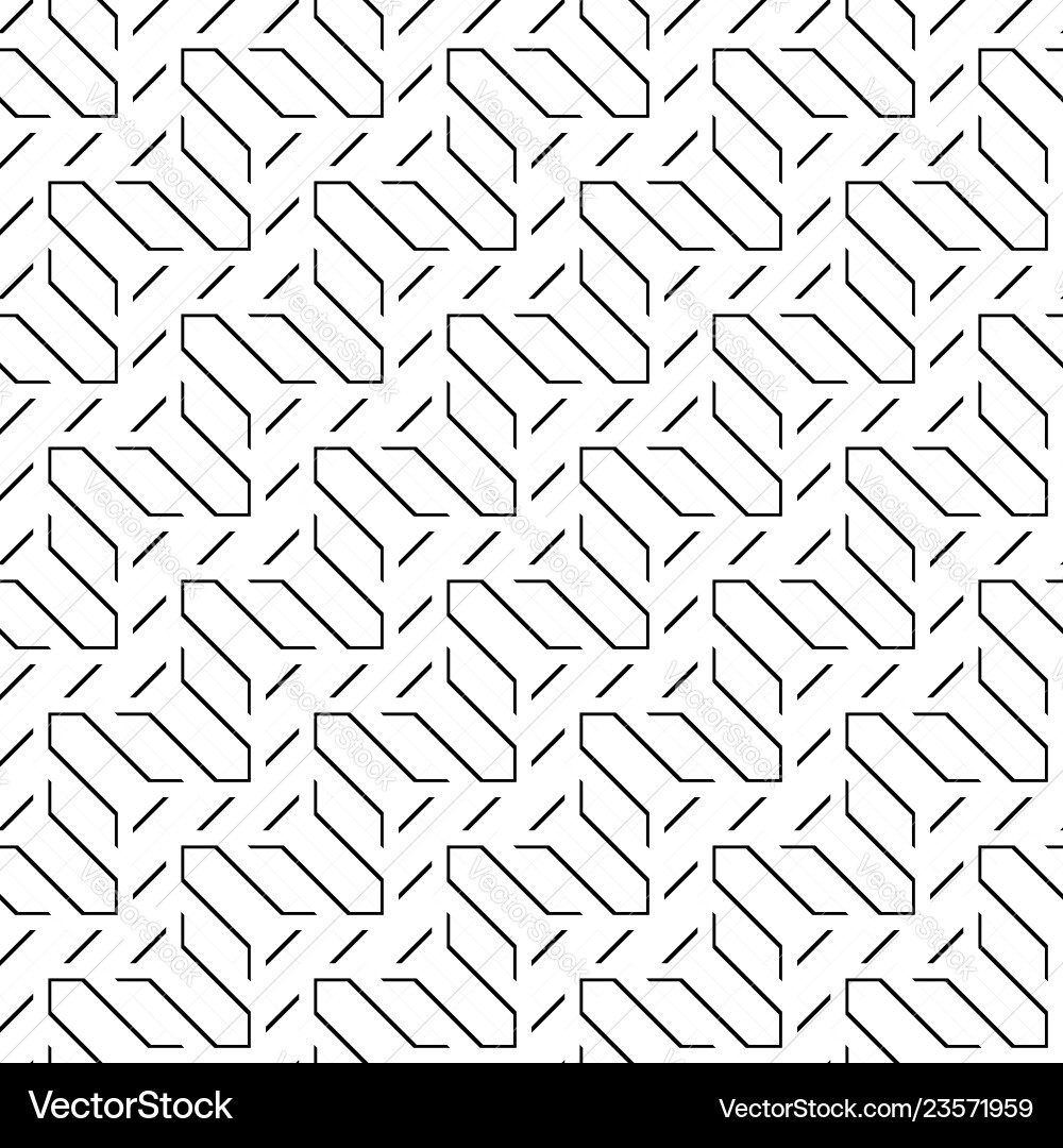 Design seamless monochrome zigzag pattern Vector Image