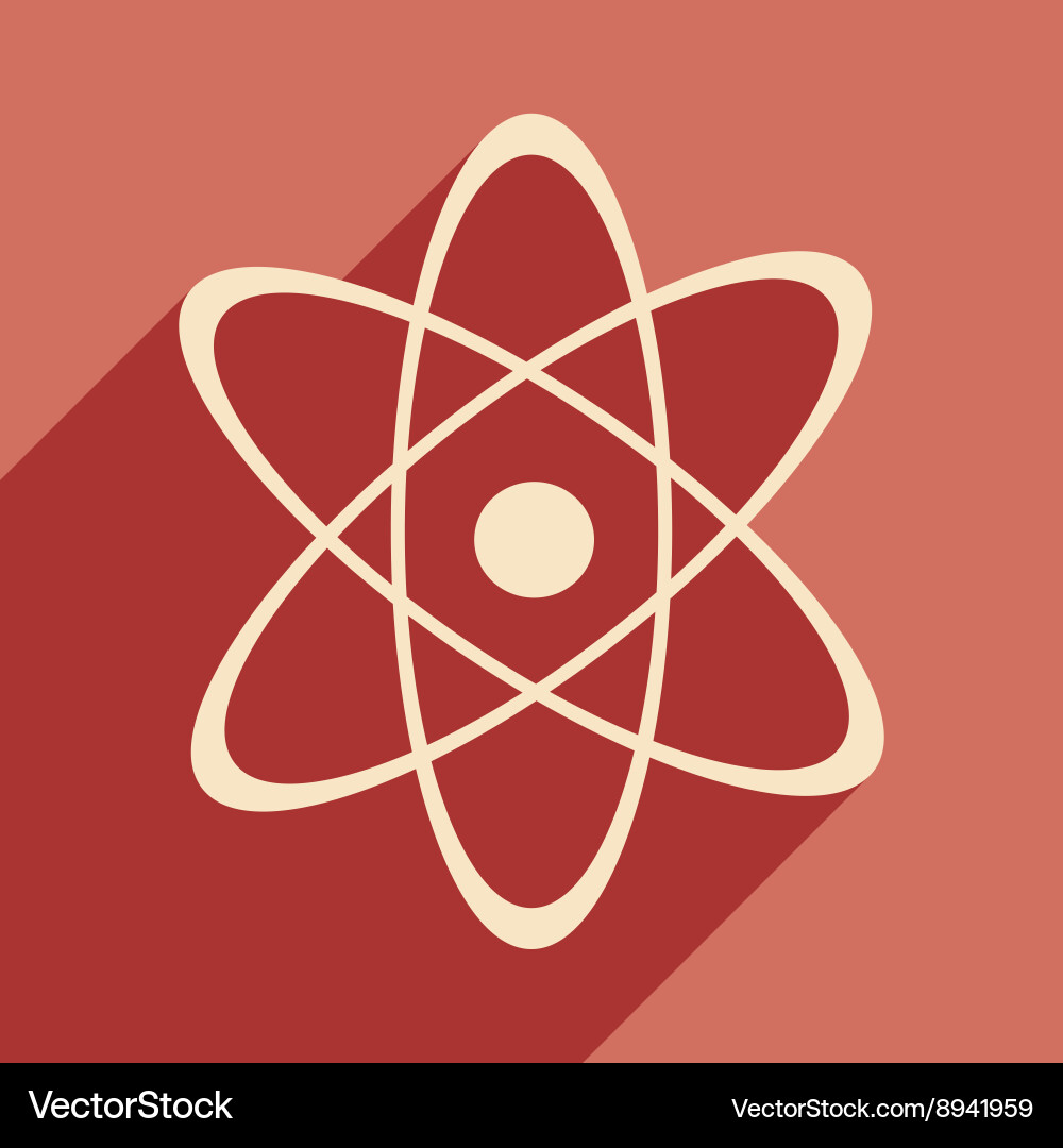 Flat with shadow icon and mobile application vector image