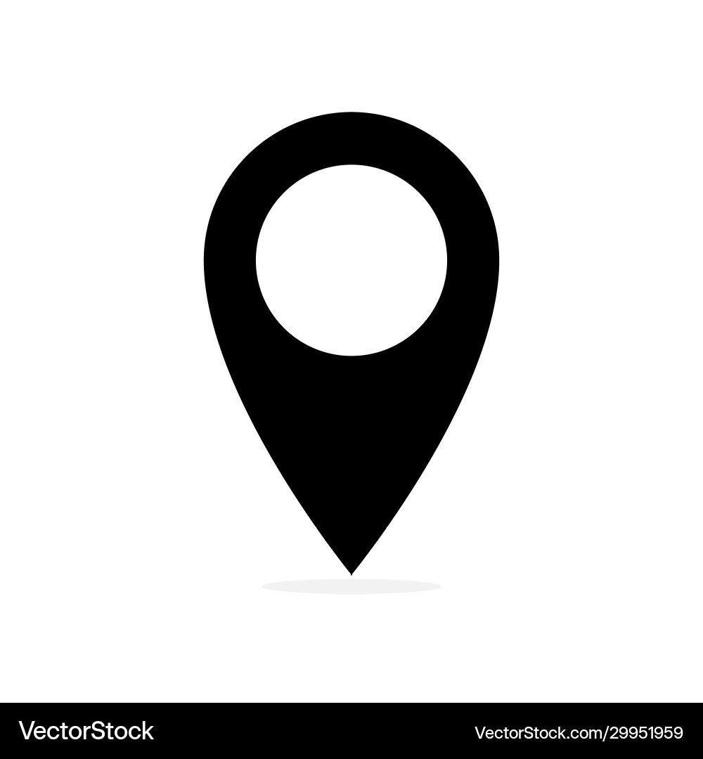 Map Pointer Icon - Navigation Symbol vector image