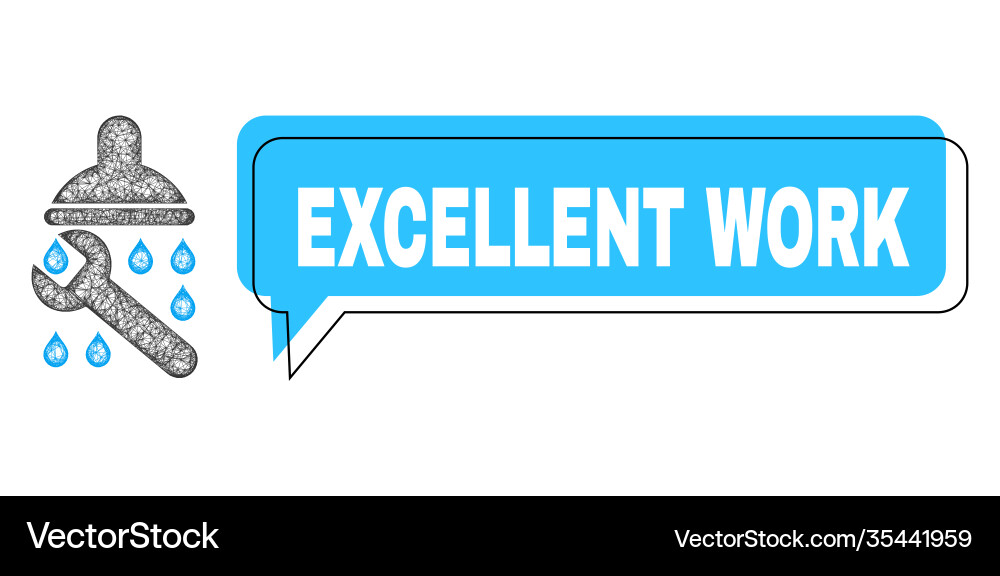 Misplaced excellent work message frame and linear Misplaced excellent work message frame and linear vector image