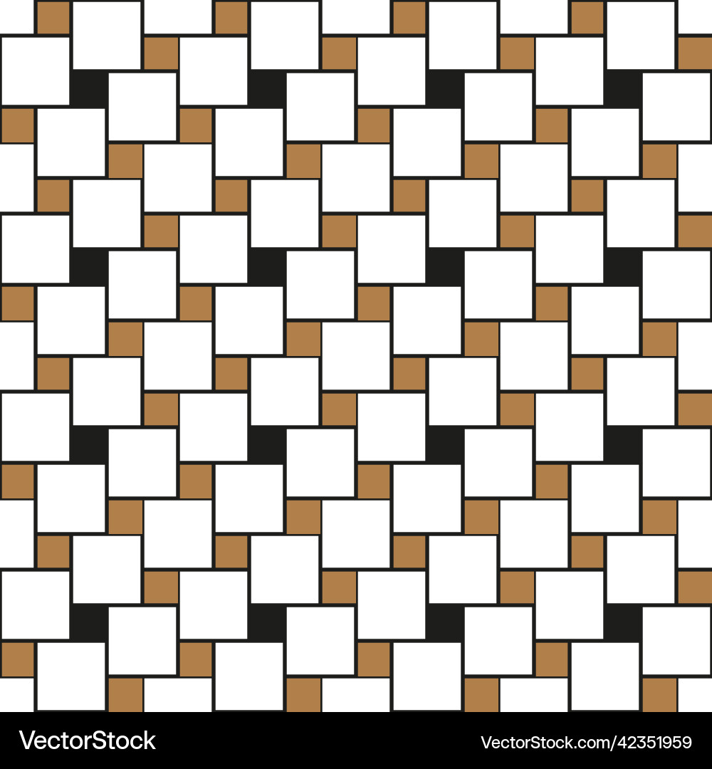 Pythagorean tiling seamless surface pattern Pythagorean tiling seamless surface pattern vector image