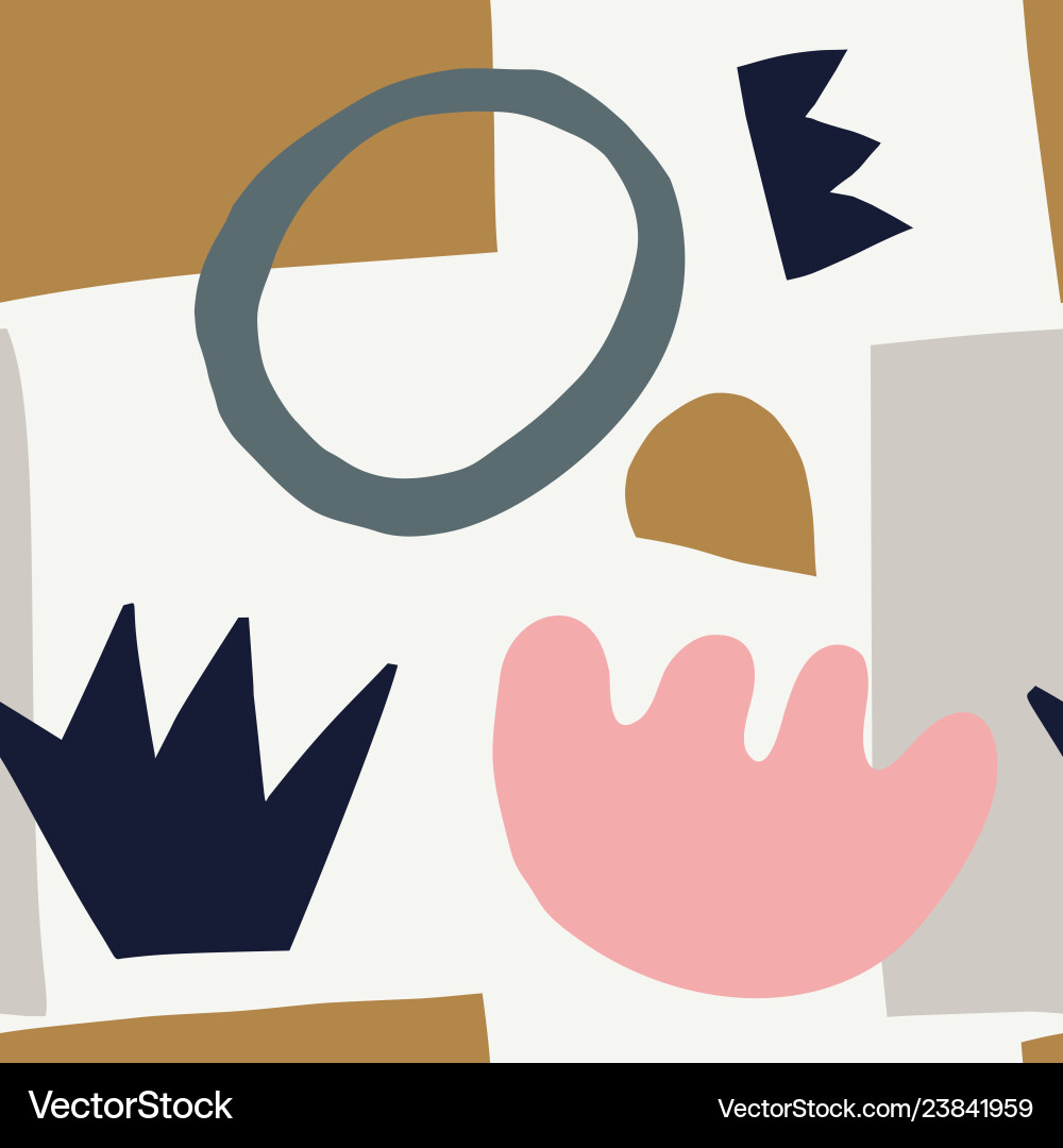 Seamless pattern with cut out elements Seamless pattern with cut out elements vector image