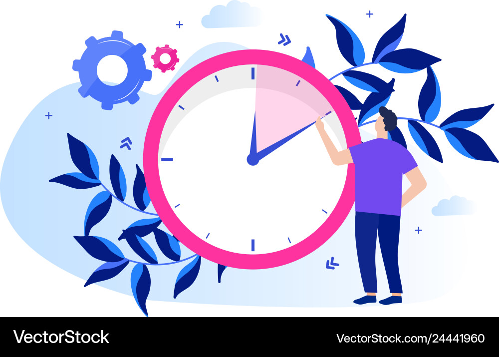 Concept time management Royalty Free Vector Image