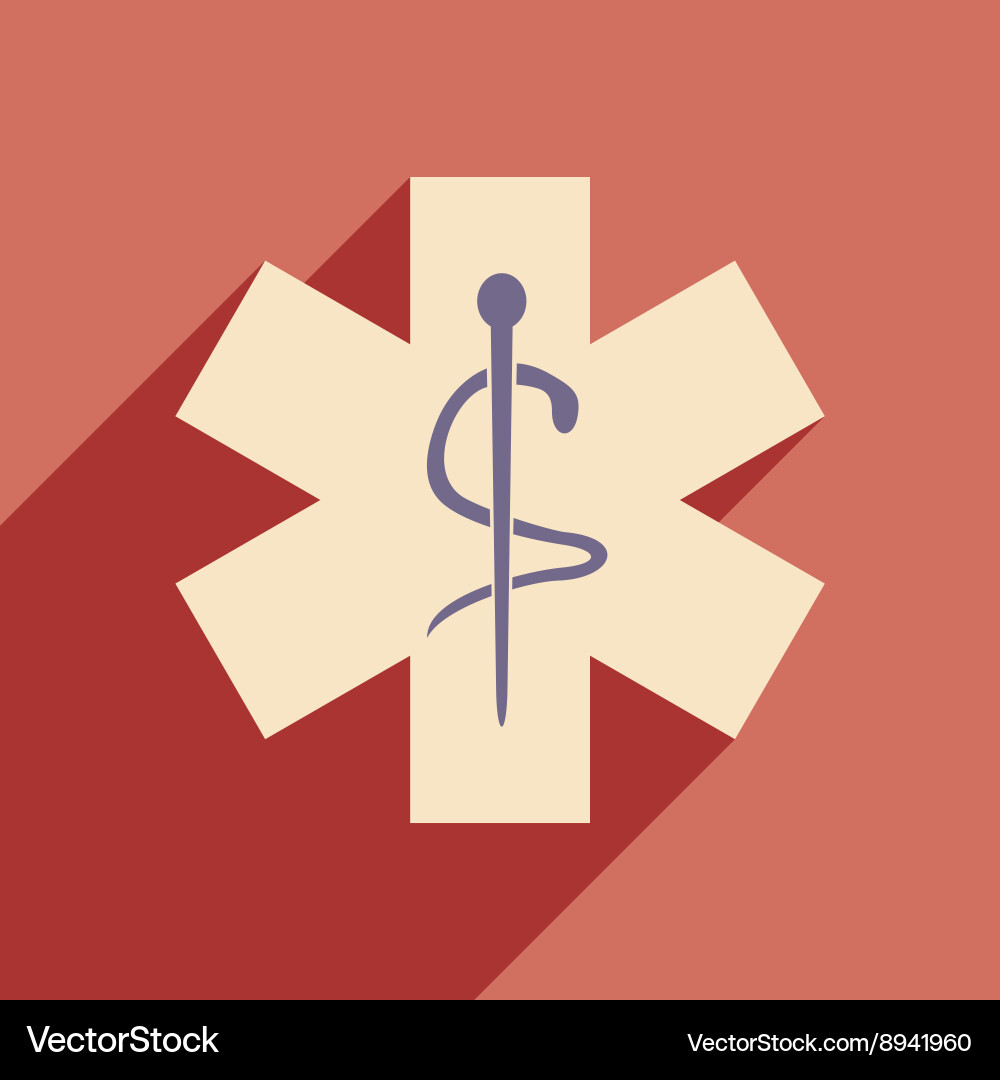 Flat with shadow icon and mobile application logos Vector Image