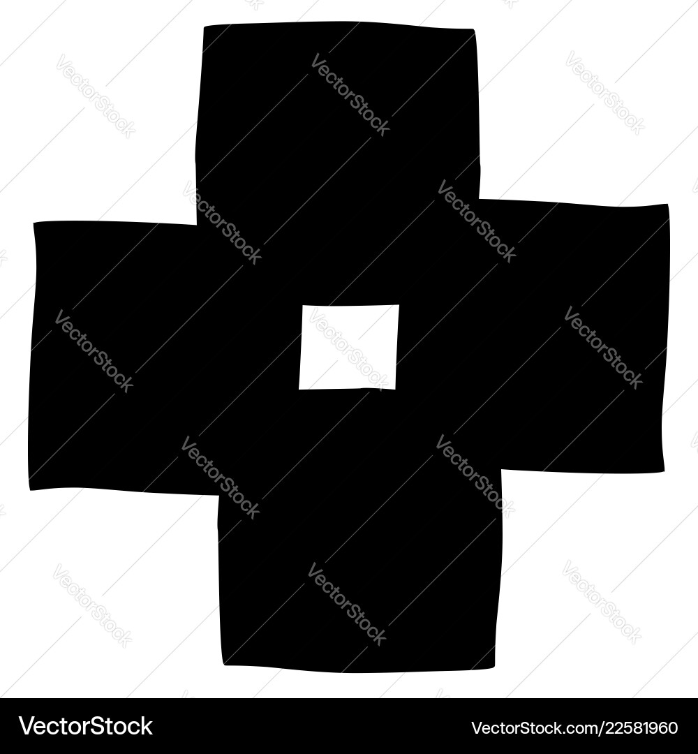 Overlapping basic shapes abstract element Vector Image