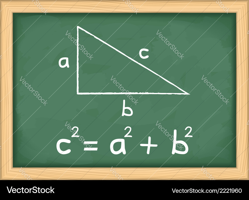 Pythagoras theorem Vector Image