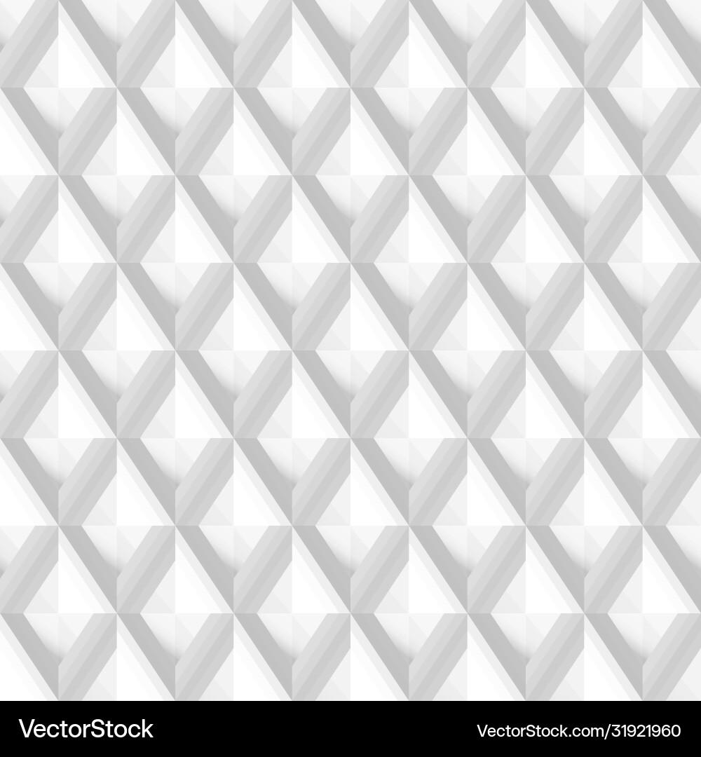 Seamless 3d white diamond background texture Vector Image
