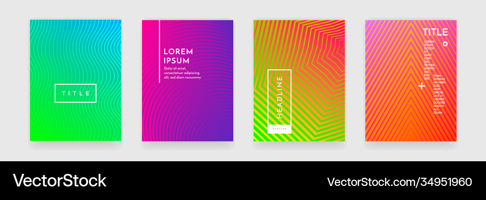 Wavy abstract pattern texture book brochure Vector Image