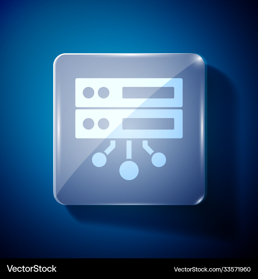 White server data web hosting icon isolated White server data web hosting icon isolated Vector Image