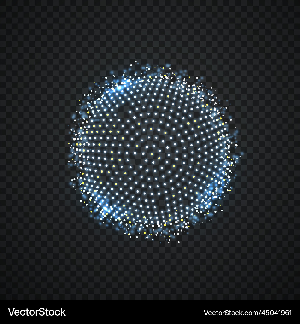 Abstract sphere consisting of points Abstract sphere consisting of points vector image