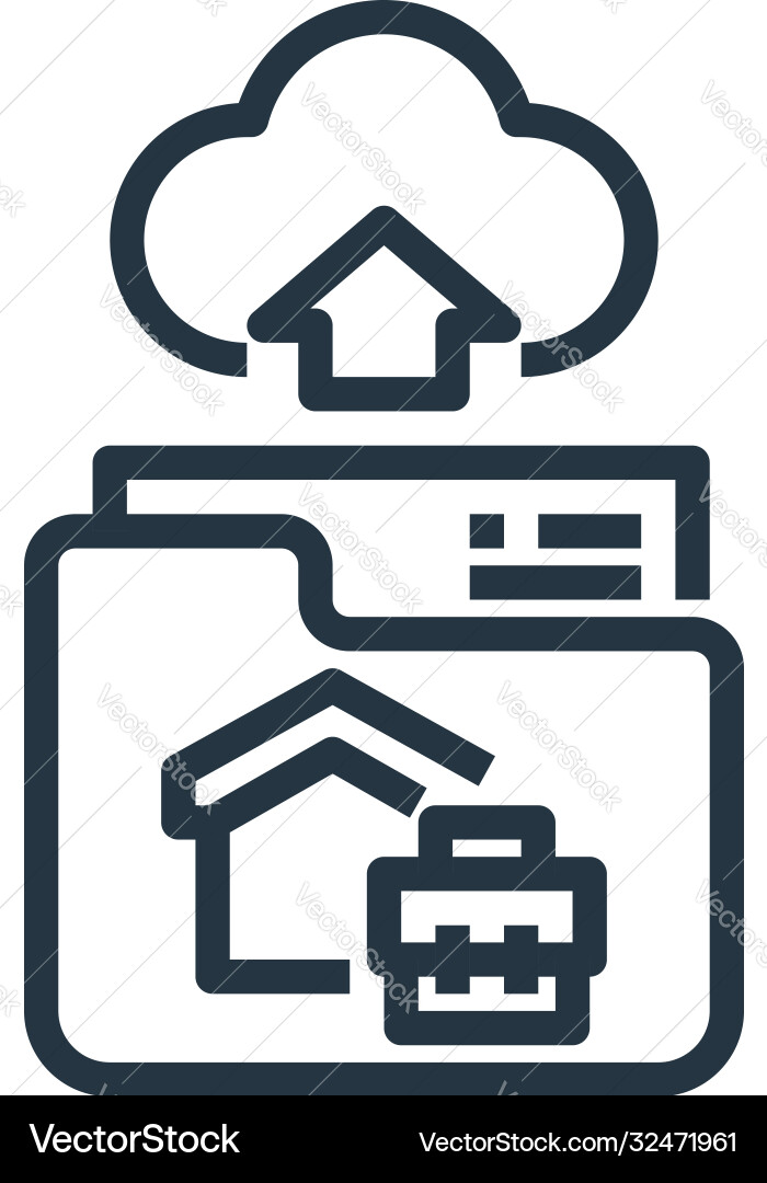 File upload icon isolated on white background Vector Image