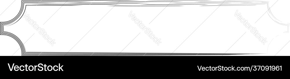 Grungy rectangular frame border plaque outline Grungy rectangular frame border plaque outline vector image