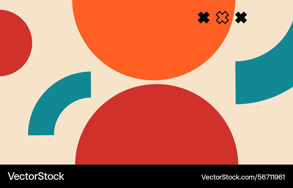 Minimal abstract large bold circles on soft Minimal abstract large bold circles on soft Vector Image