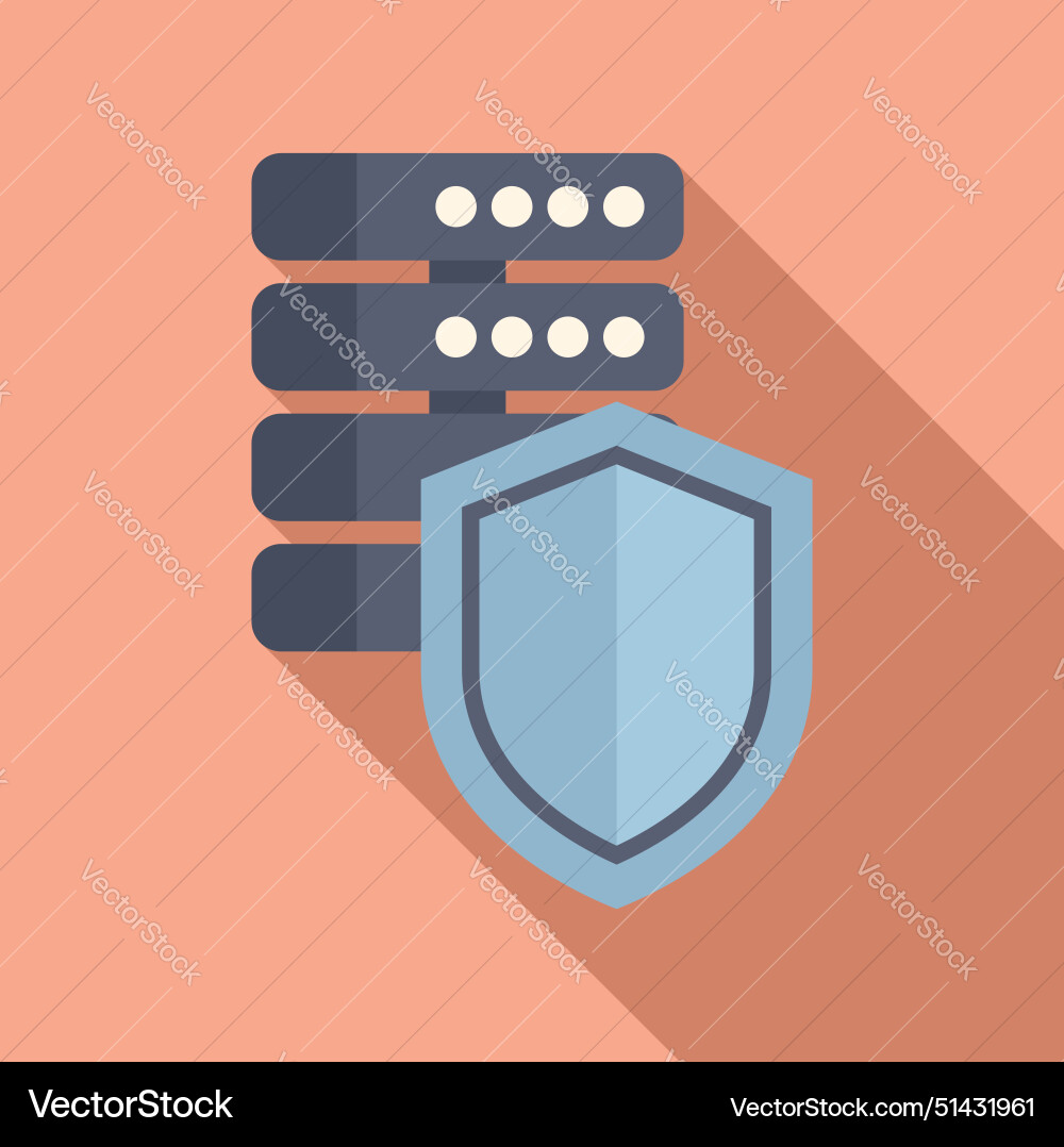 Secure data server protection concept icon Secure data server protection concept icon vector image