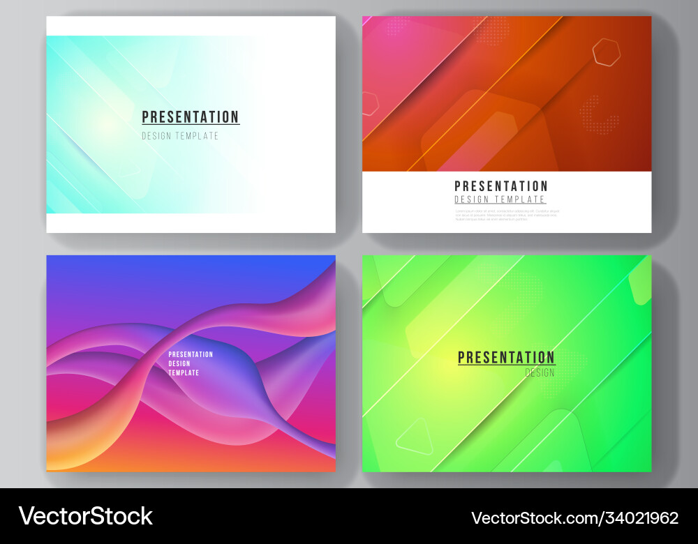 Abstract Fluid Gradient Presentation vector image