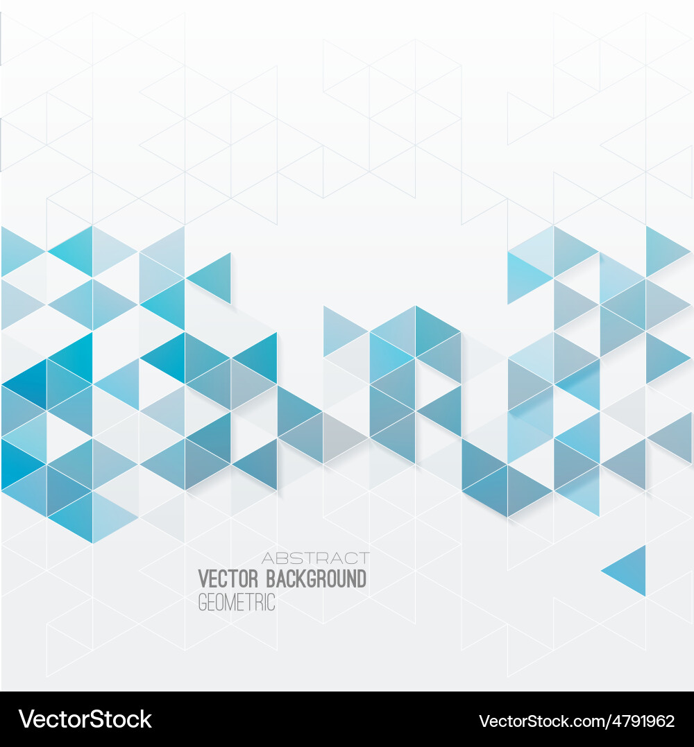 Abstract geometric background with triangle vector image