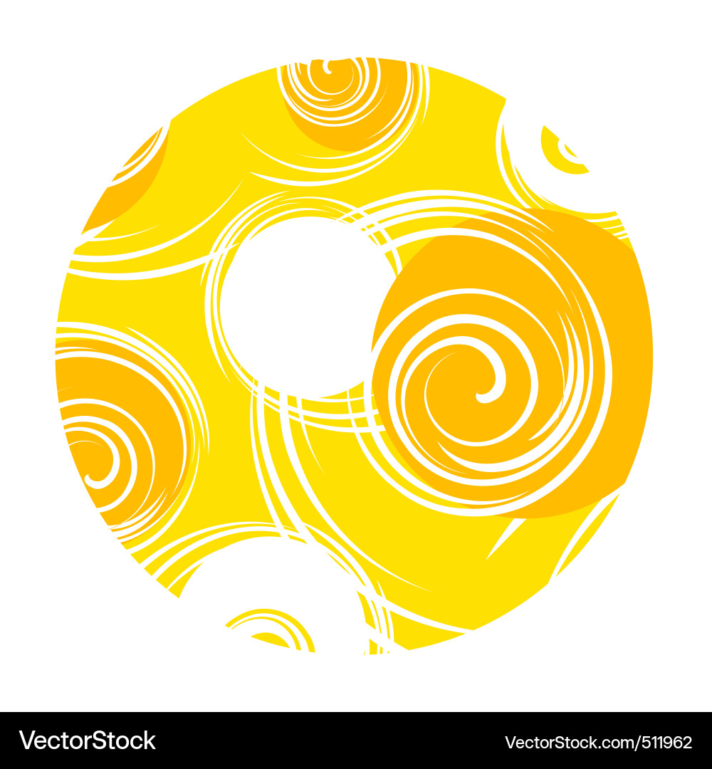 Abstract Solar Burst Vector Image