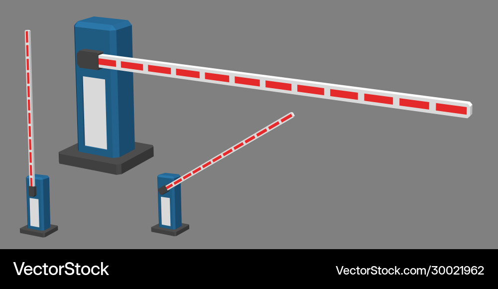 Automated Barrier System vector image