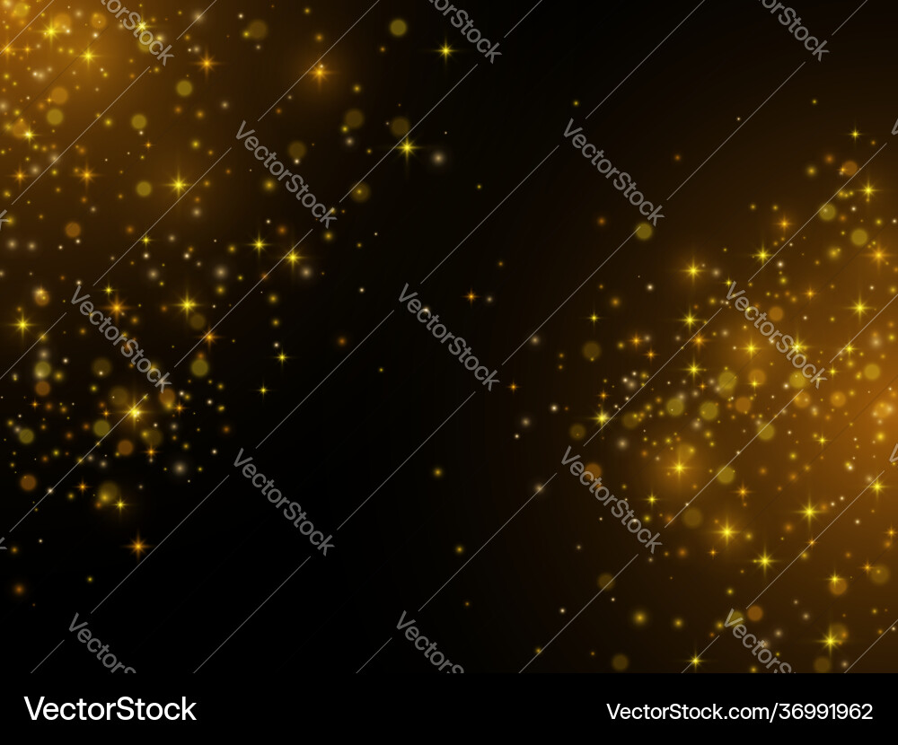 Gold glitter dust background texture Gold glitter dust background texture vector image