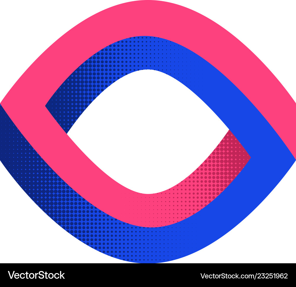 Impossible shape optical web design element line Impossible shape optical web design element line Vector Image