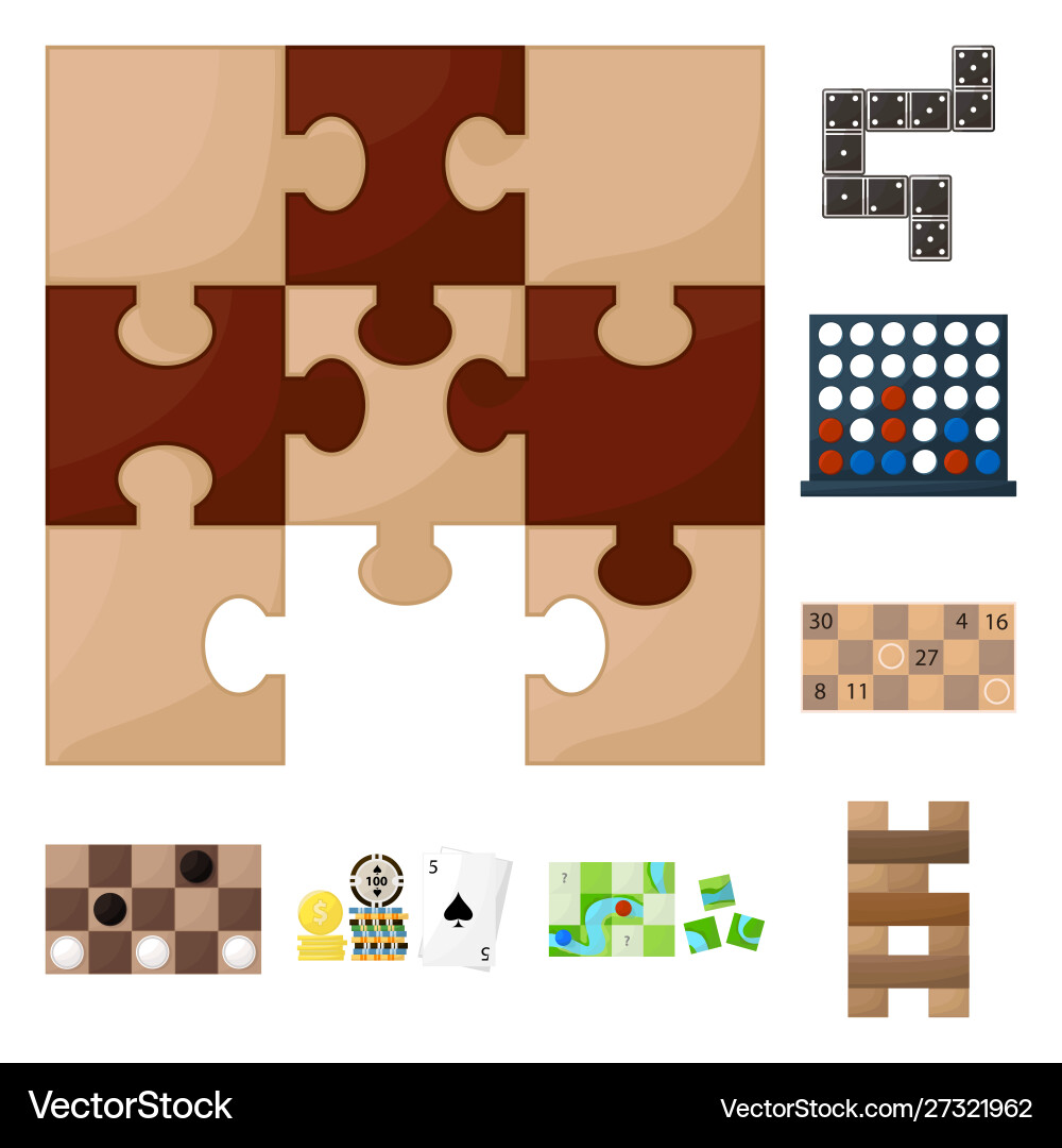 Isolated object gambling and concept logo set Isolated object gambling and concept logo set vector image