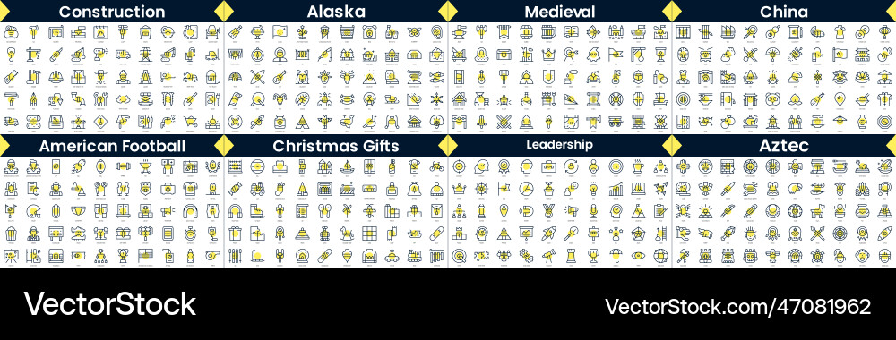 Linear style icons pack in this bundle include Linear style icons pack in this bundle include vector image