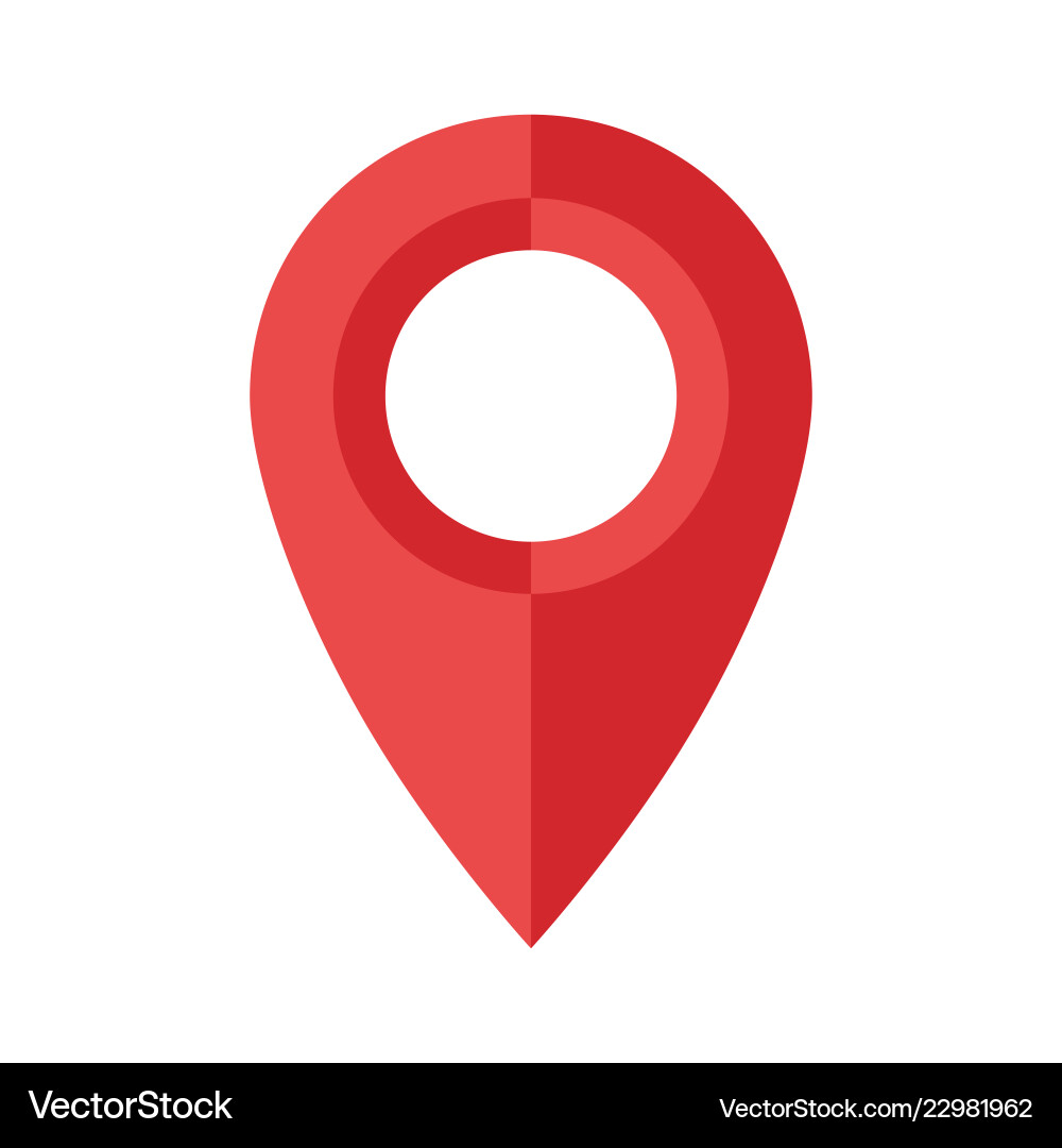 Modern Map Pin Icon vector image