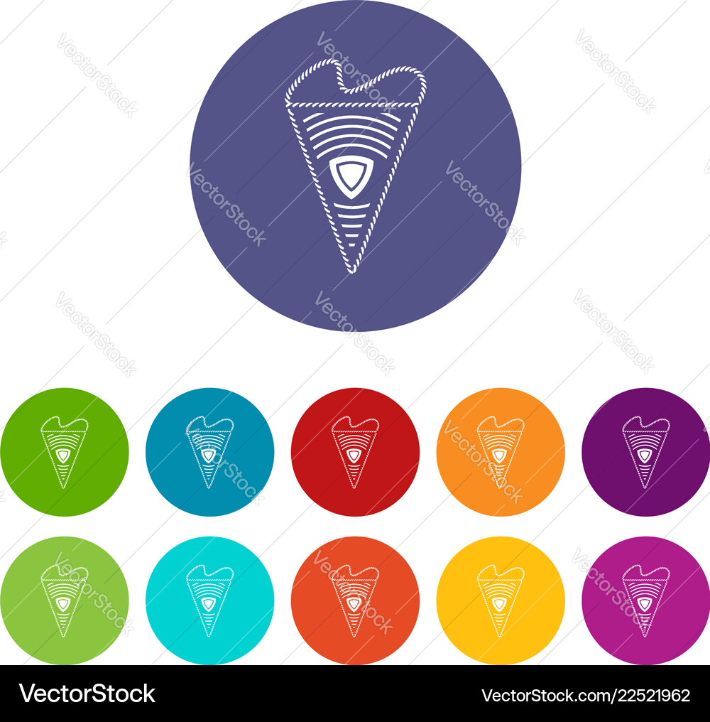 Pennant soccer icon simple black style Pennant soccer icon simple black style vector image