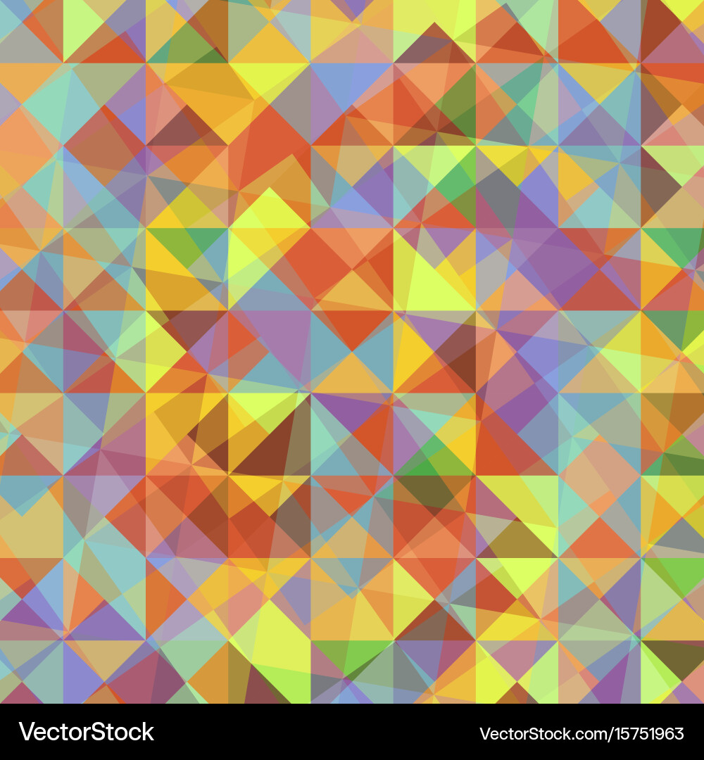 Abstract background with colorful triangles vector image