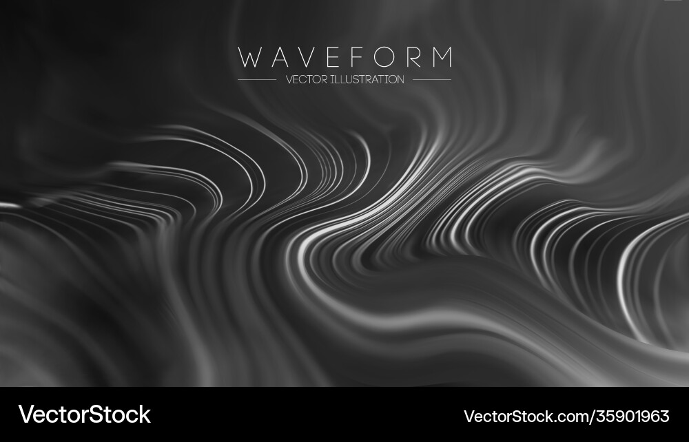 Abstract Data Waves Technology Background Vector Image
