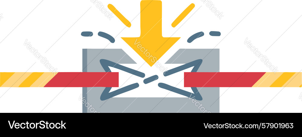 Data stream download icon with light rays design Vector Image