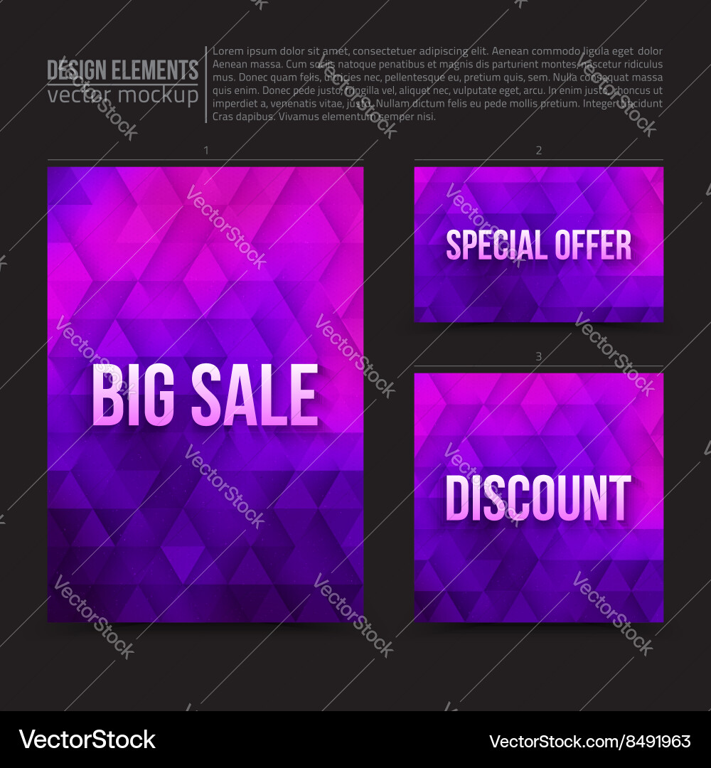 Design elements vector image