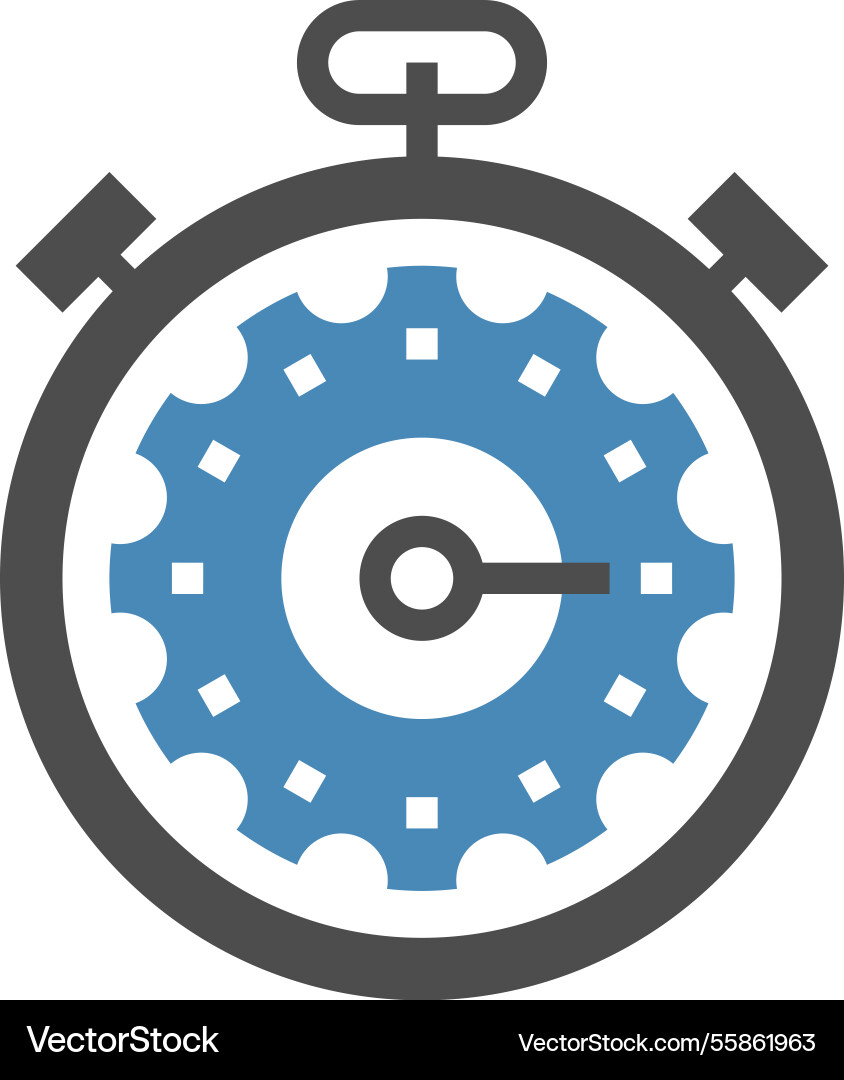 Fast processing flat web icon concept vector image