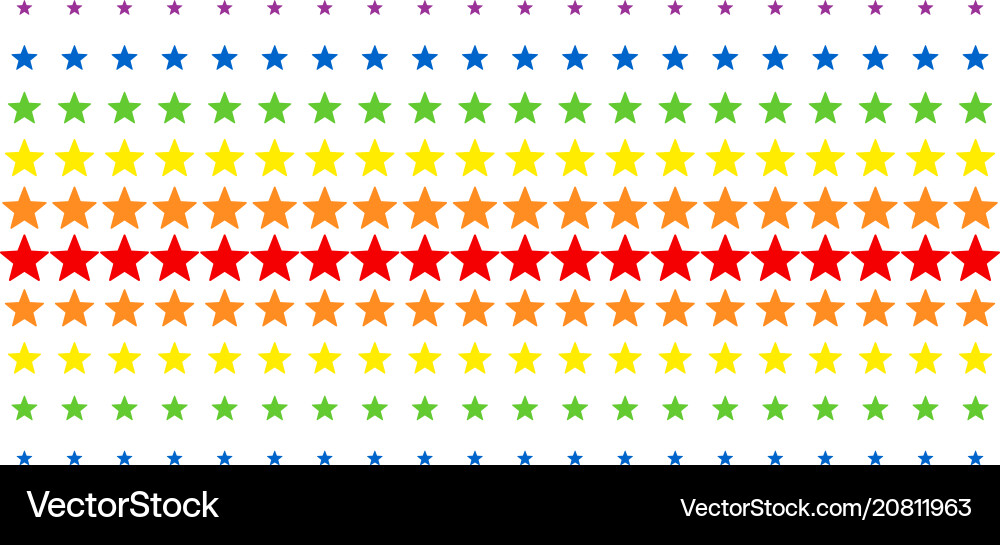 Fireworks Star Form Halftone Spektrum Array vektorbild