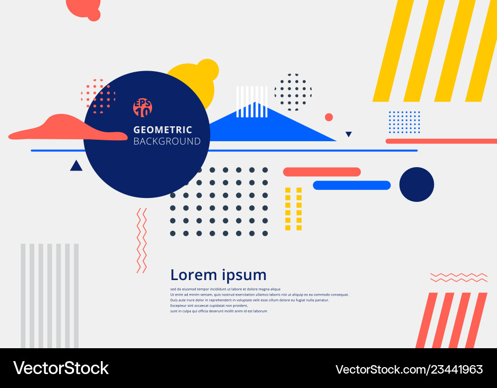 Geometric Modern Abstract Background Vector Image