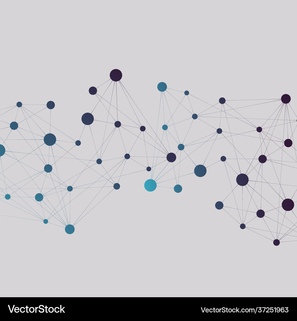 Molecule structure interconnection network Molecule structure interconnection network vector image