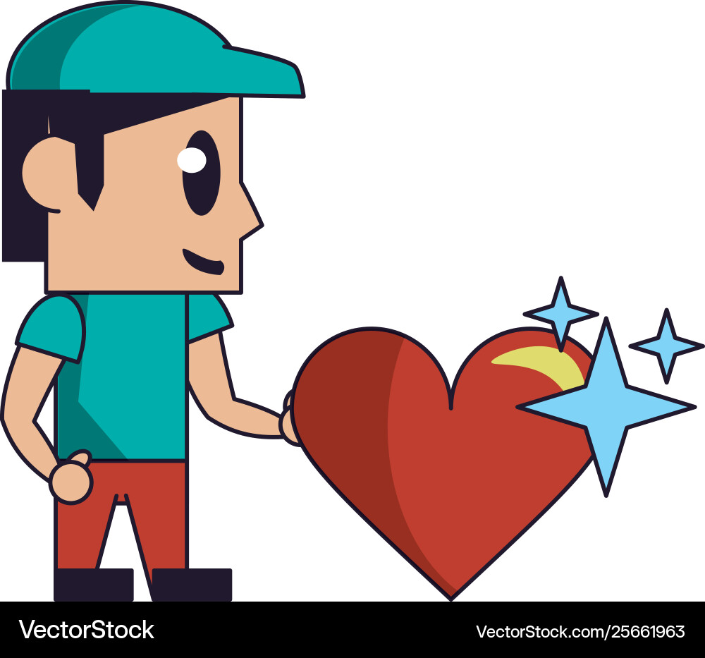 Videogame characters and elements cartoons Vector Image