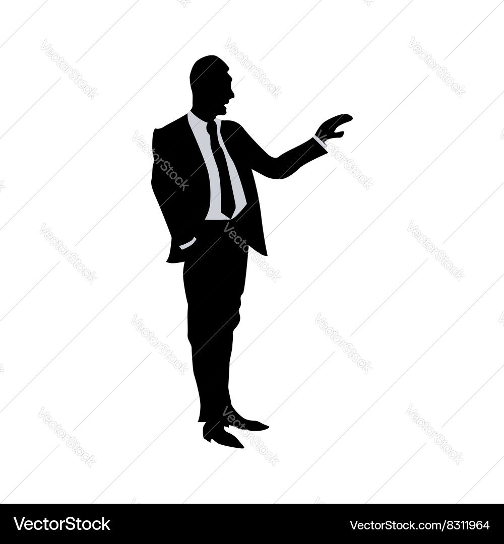 Business people silhouette – Royalty-Free Vector | VectorStock, image size:1000x1080