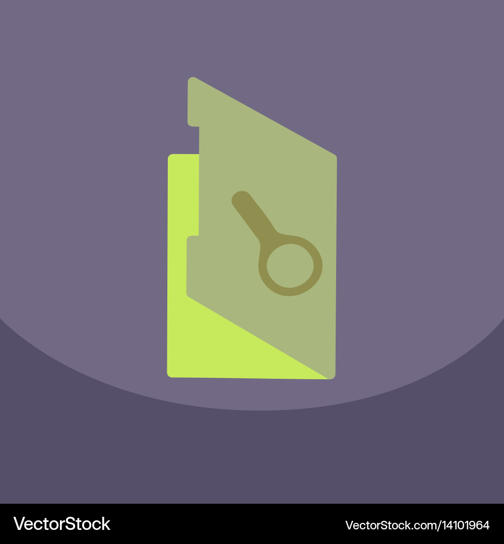 Flat style blank realistic notepad notebook vector image