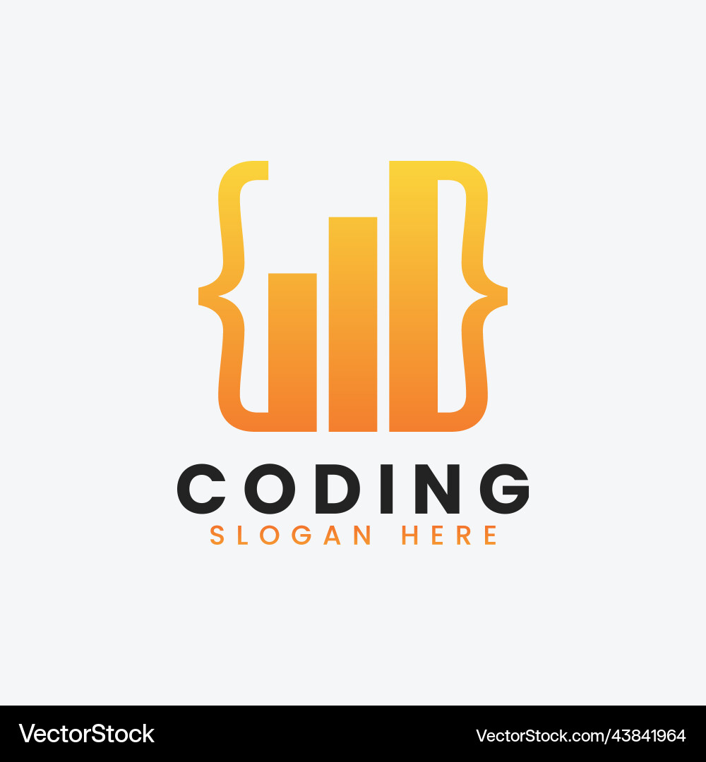 Moderne Computer Programmieren Logo Design Moderne Computer Programmieren Logo Design vektorbild
